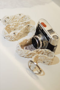 Macramé Belt with Buckle (White)