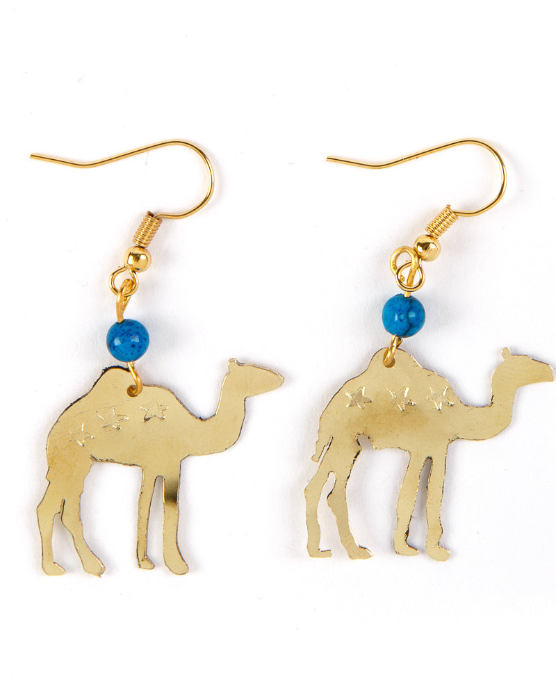 Camel Earring - Turquoise