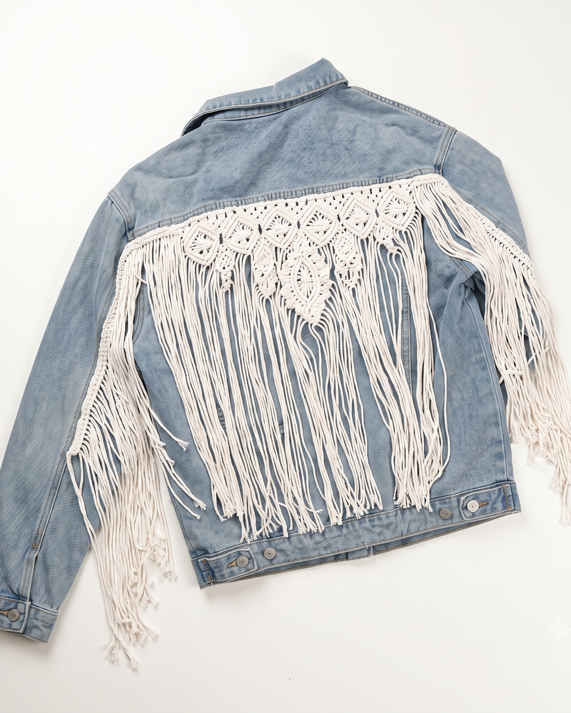 Denim Jacket Macrame