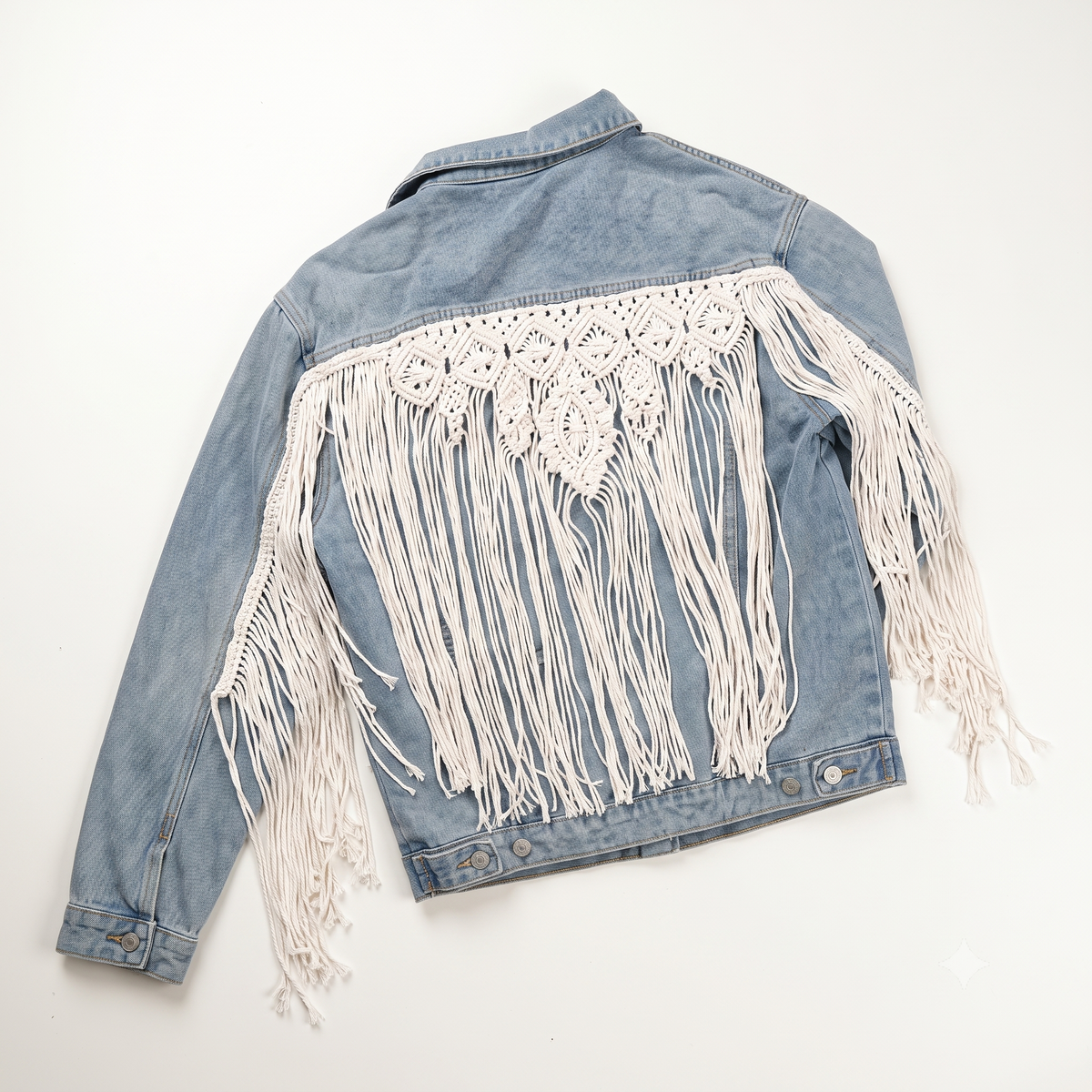 Denim Jacket Macrame