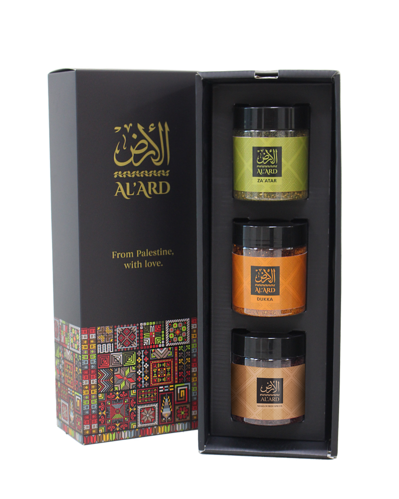 Al'Ard Gift - Premium Za'atar 150g + Dukkah Blend 150g + Sumac 120g