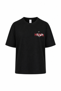 Black Embroidered T-Shirt