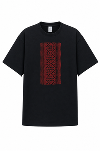 Black Embroidered T-Shirt