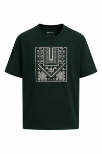 Green Embroidered T-Shirt