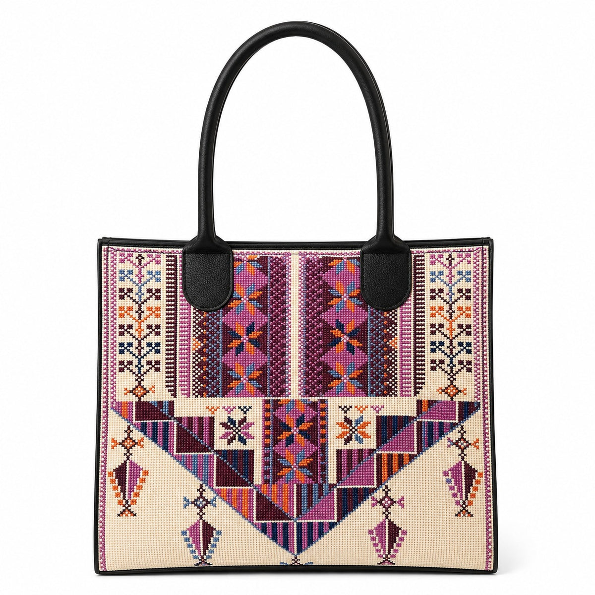 Wild Iris – Purple Tatreez Tote