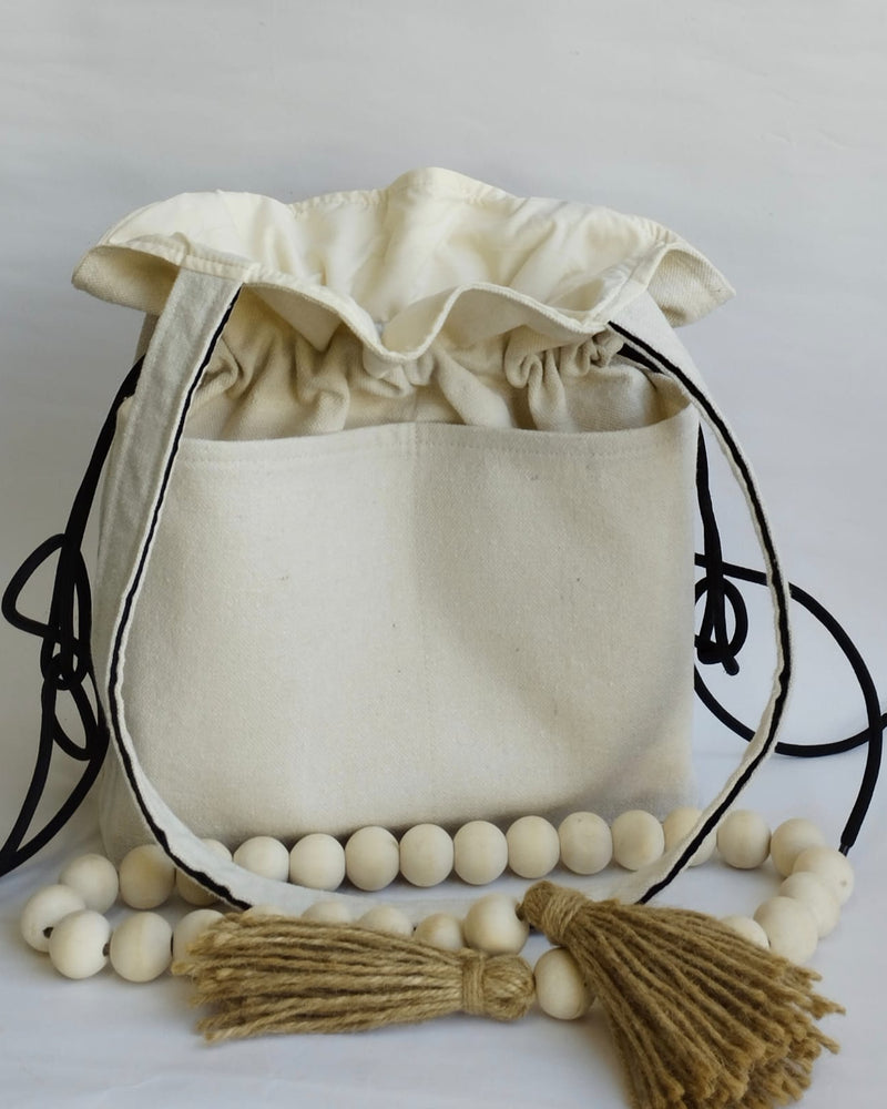 Bokjeh Tote – Beige