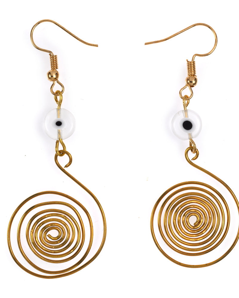Evil Eye Earring - White