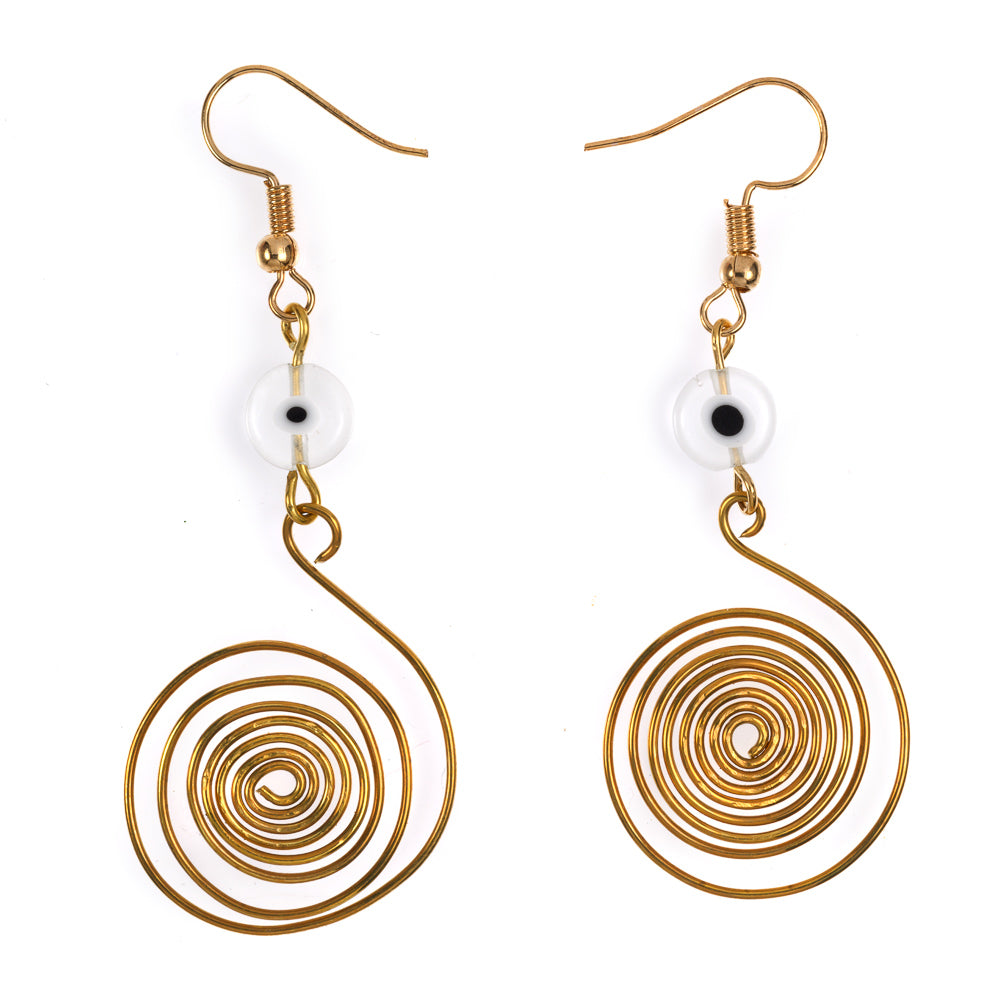 Evil Eye Earring - White