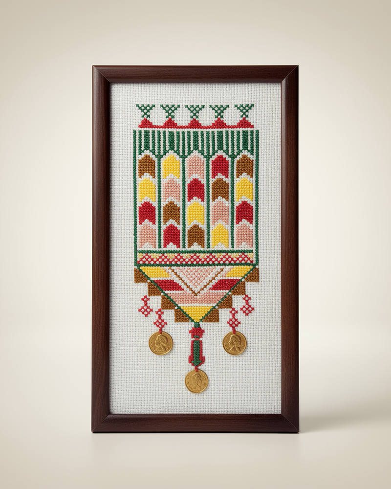 Wall Art Piece - Palm fronds and the walls of Jerusalem