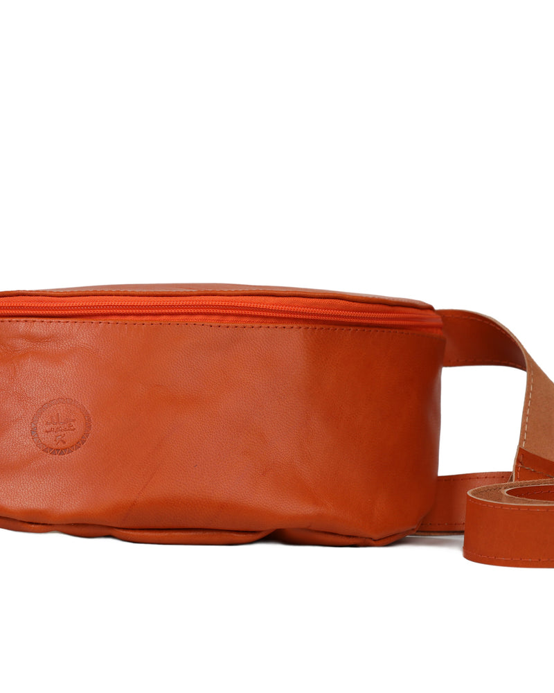 Leather Fanny Pack - Cognac