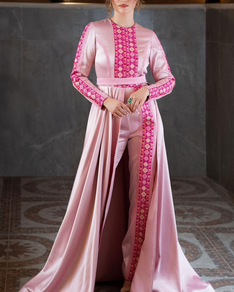 Pink Tatreez Gown