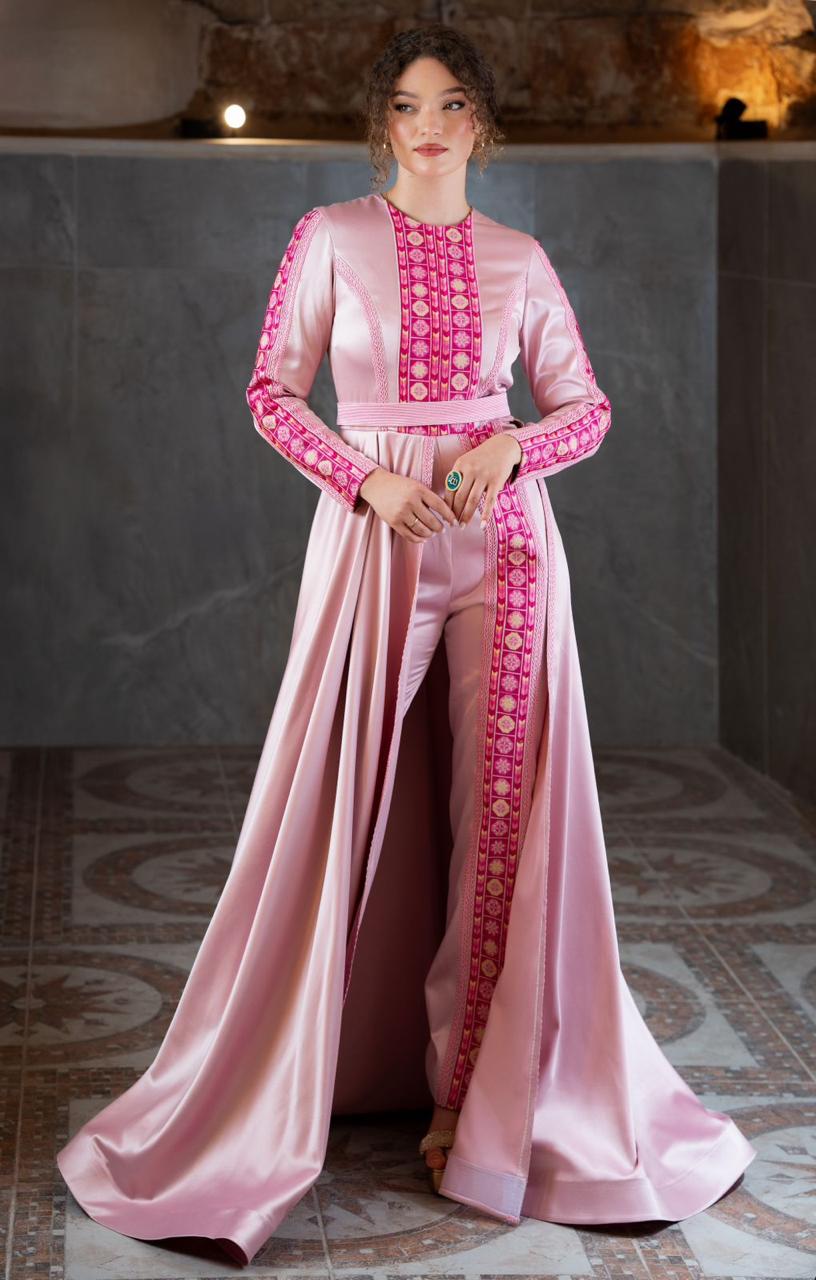Pink Tatreez Gown