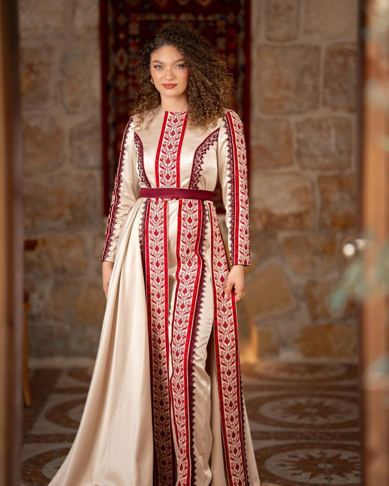 Champagne Tatreez Gown