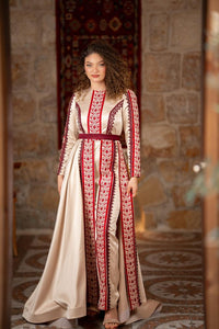 Champagne Tatreez Gown