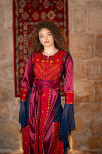 Maroon Tatreez Thobe