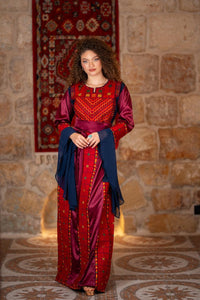Maroon Tatreez Thobe
