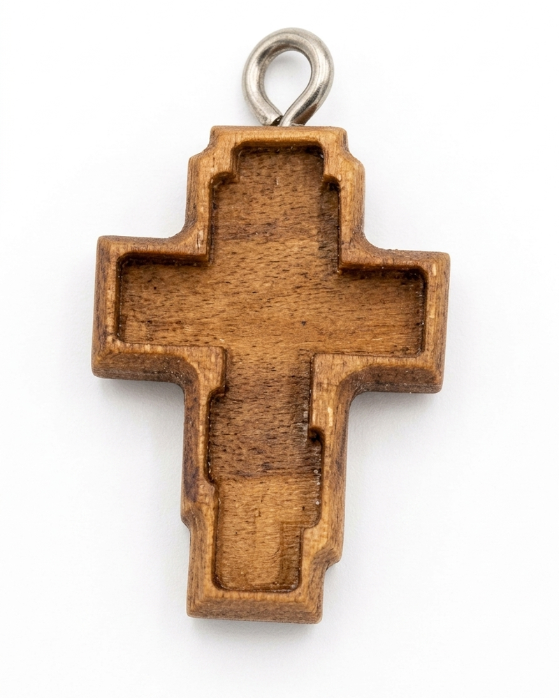 Olivewood Cross Pendant