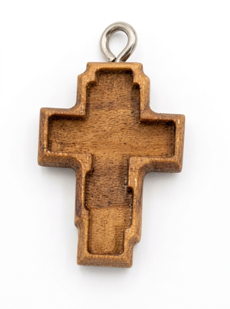 Olivewood Cross Pendant