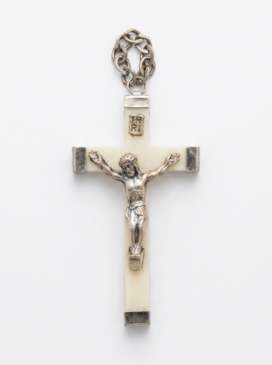 Mother of Pearl Crucifix Pendant
