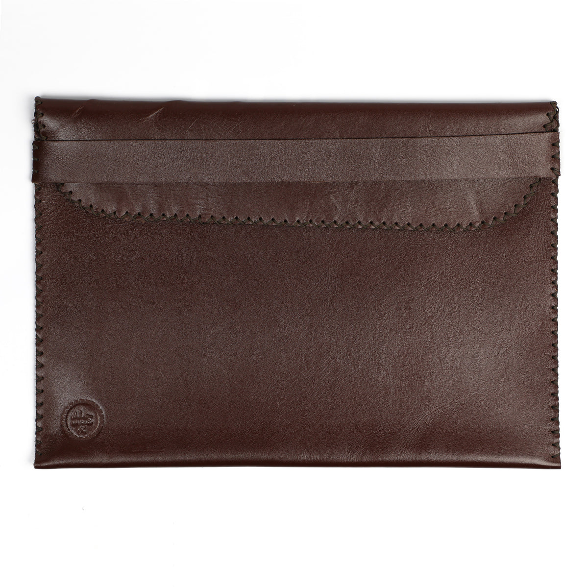 Leather Laptop Sleeve - Brown
