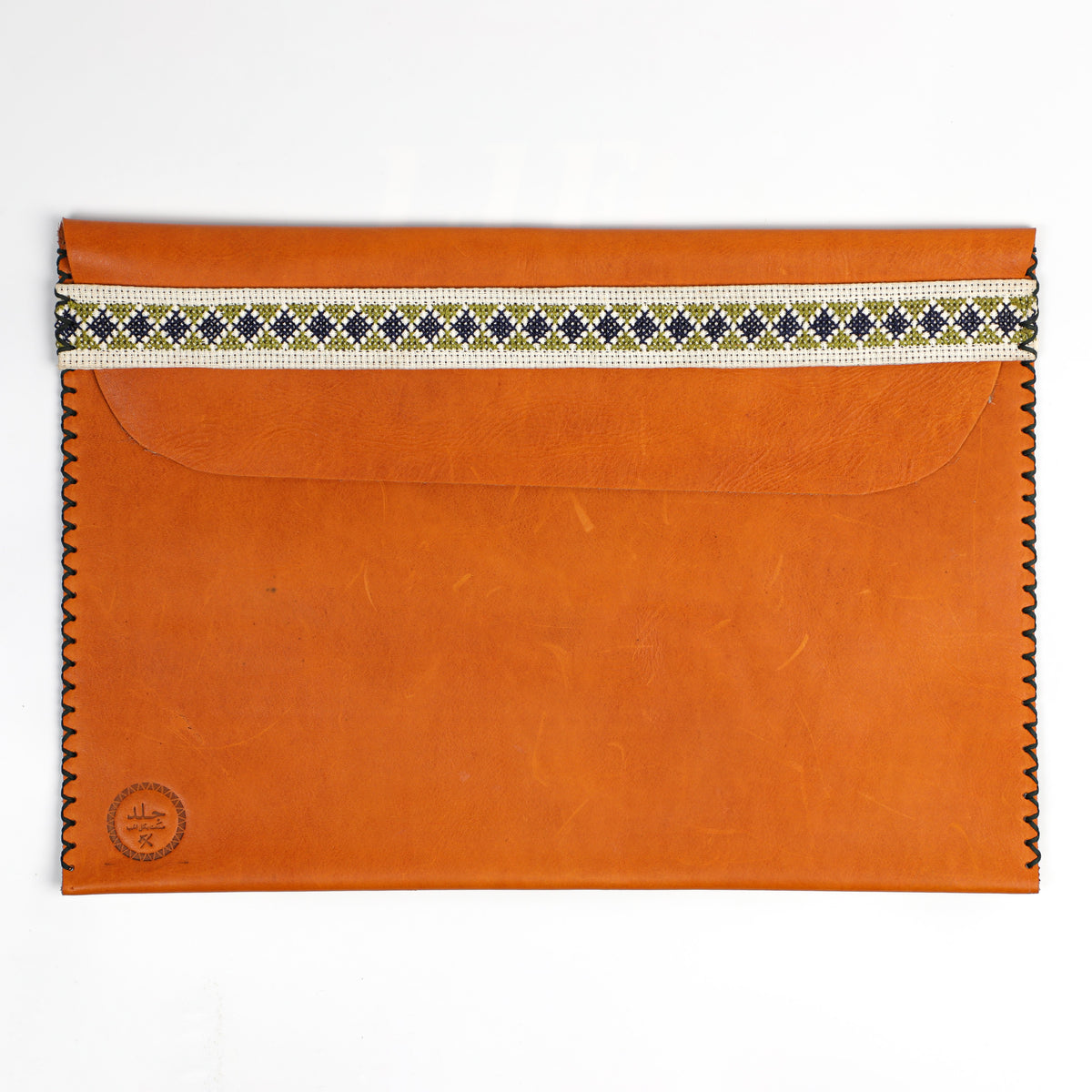 Leather Laptop Sleeve - Camel