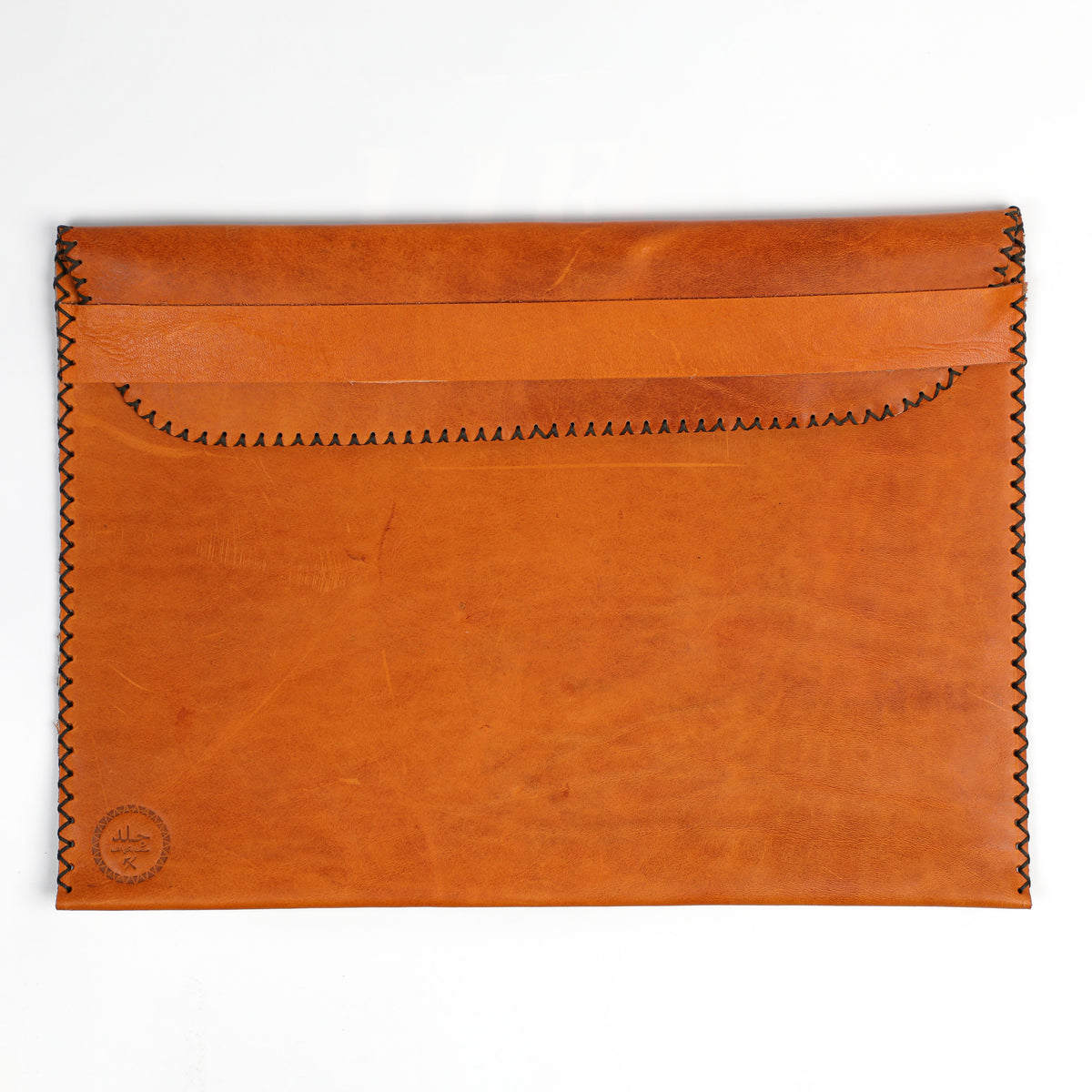 Leather Laptop Sleeve - Cognac