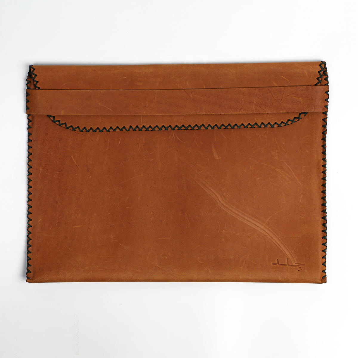 Leather Laptop Sleeve - Tan