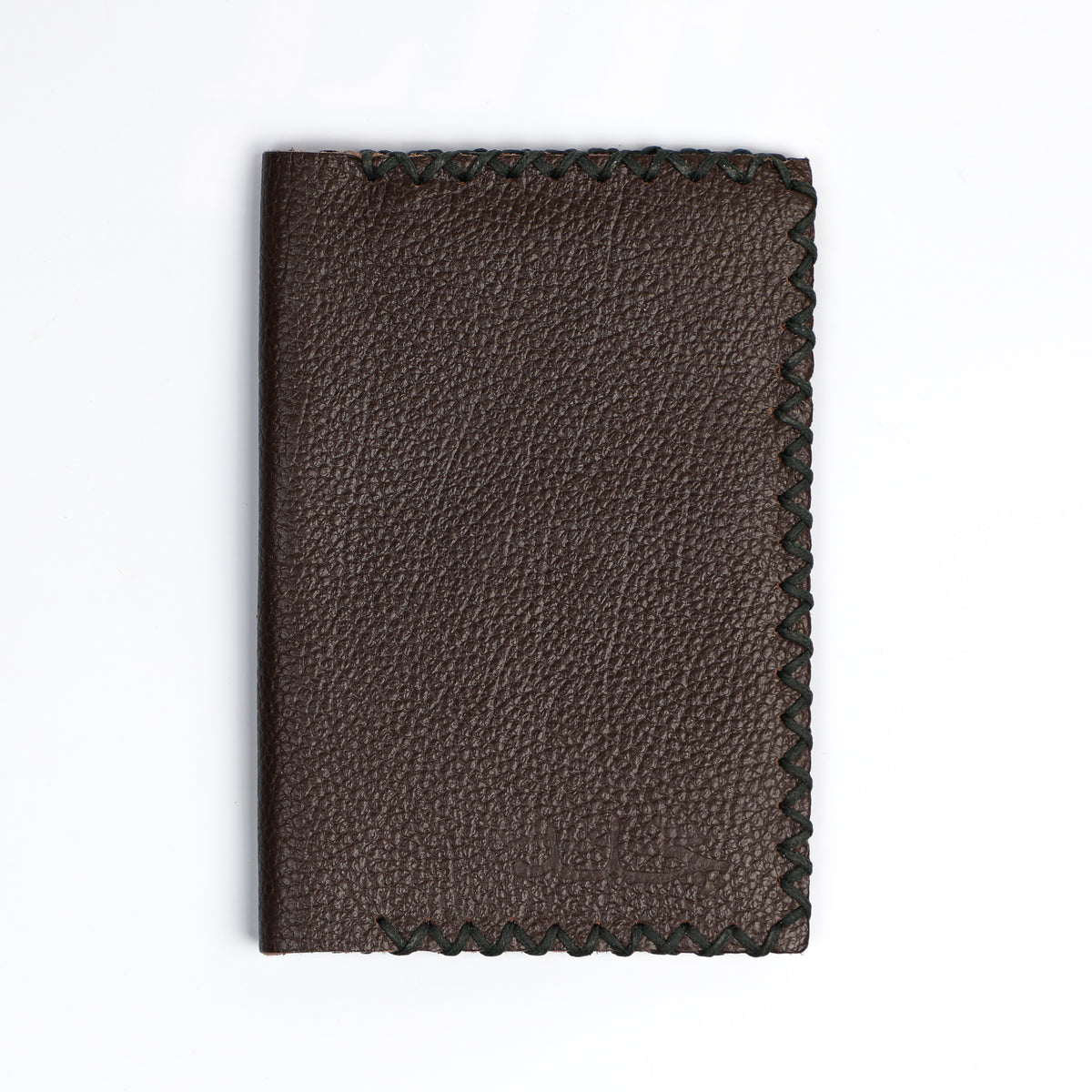 Leather Passport Holder - Brown