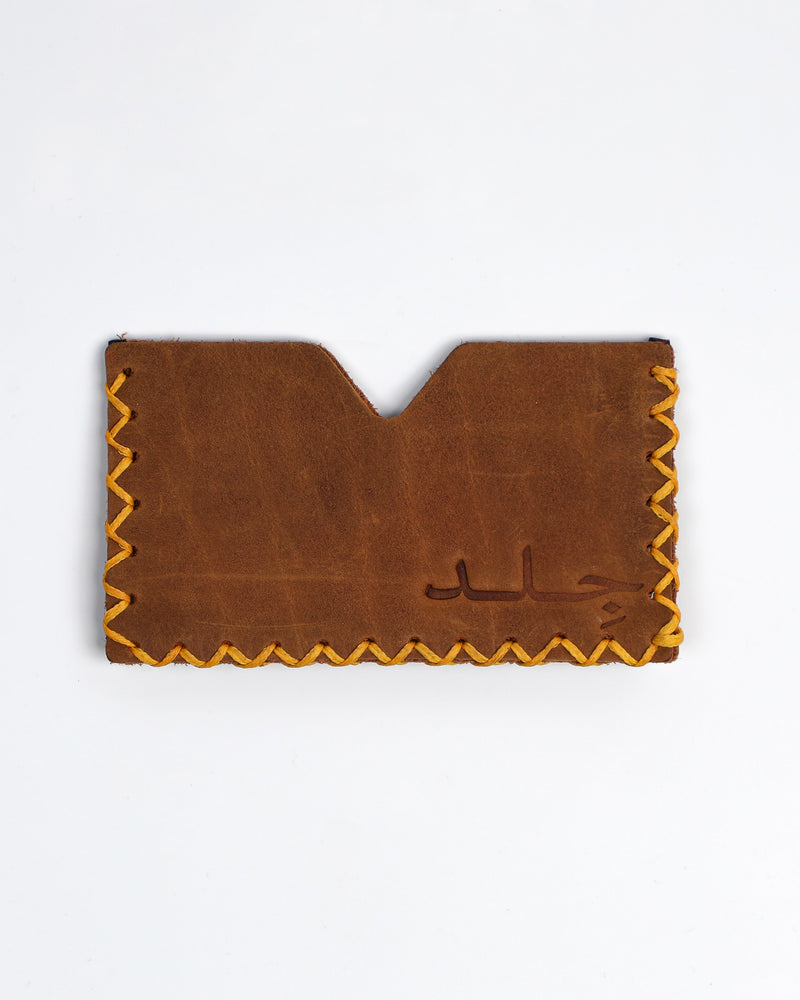 Whipstitch Cardholder - Mustard