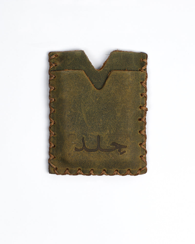 Whipstitch Cardholder - Olive
