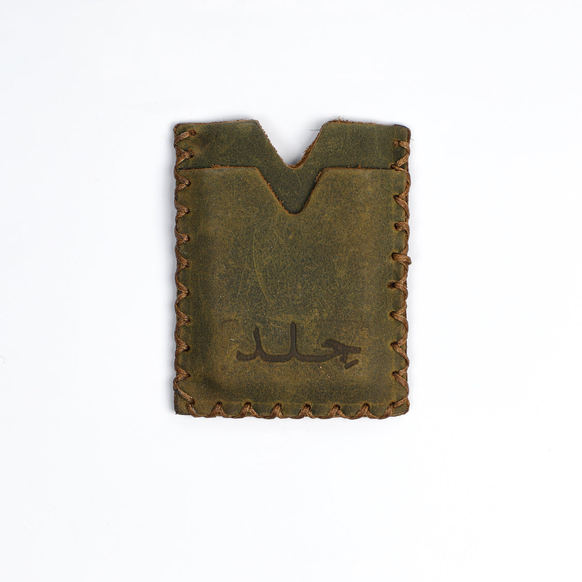 Whipstitch Cardholder - Olive