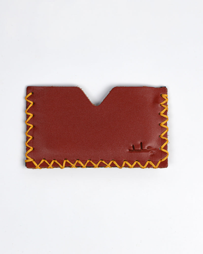 Whipstitch Cardholder - Red