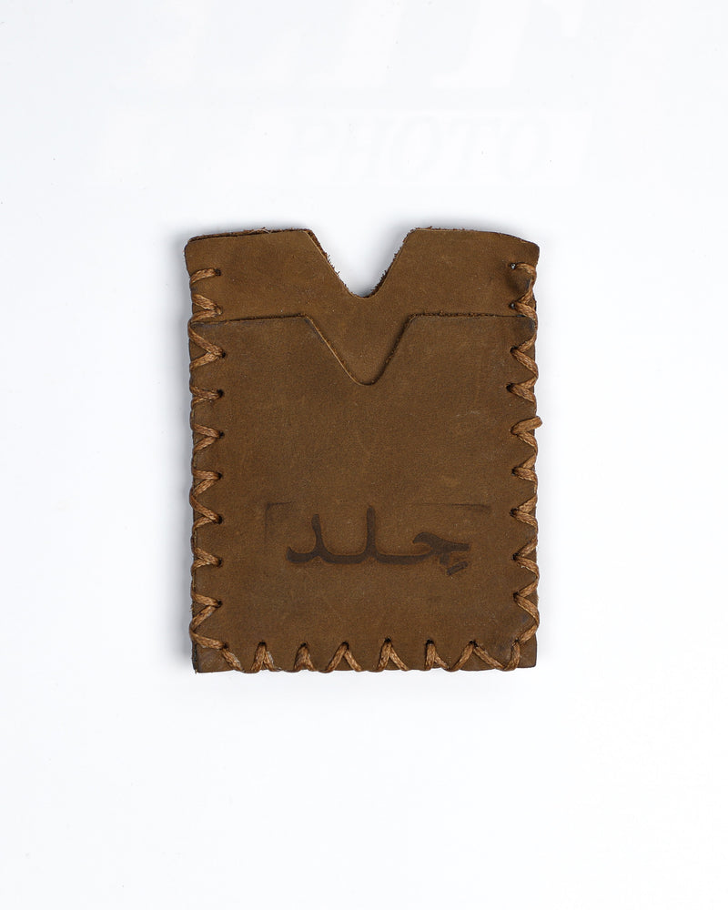 Whipstitch Cardholder - Tan