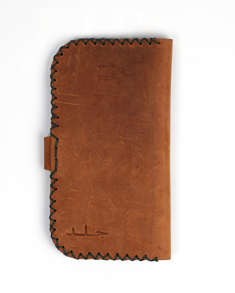Long Bifold Wallet - Cognac