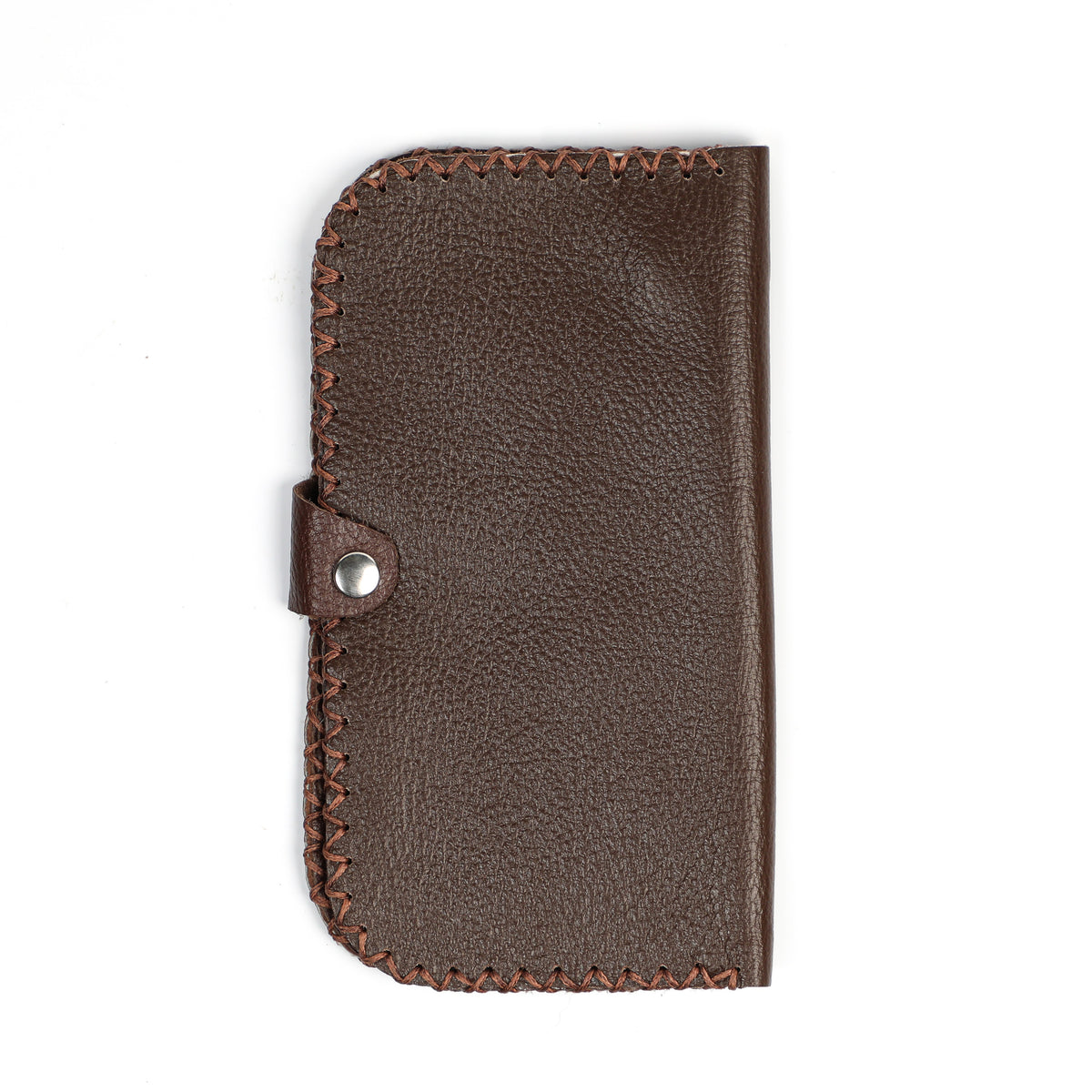 Long Bifold Wallet - Dark Brown