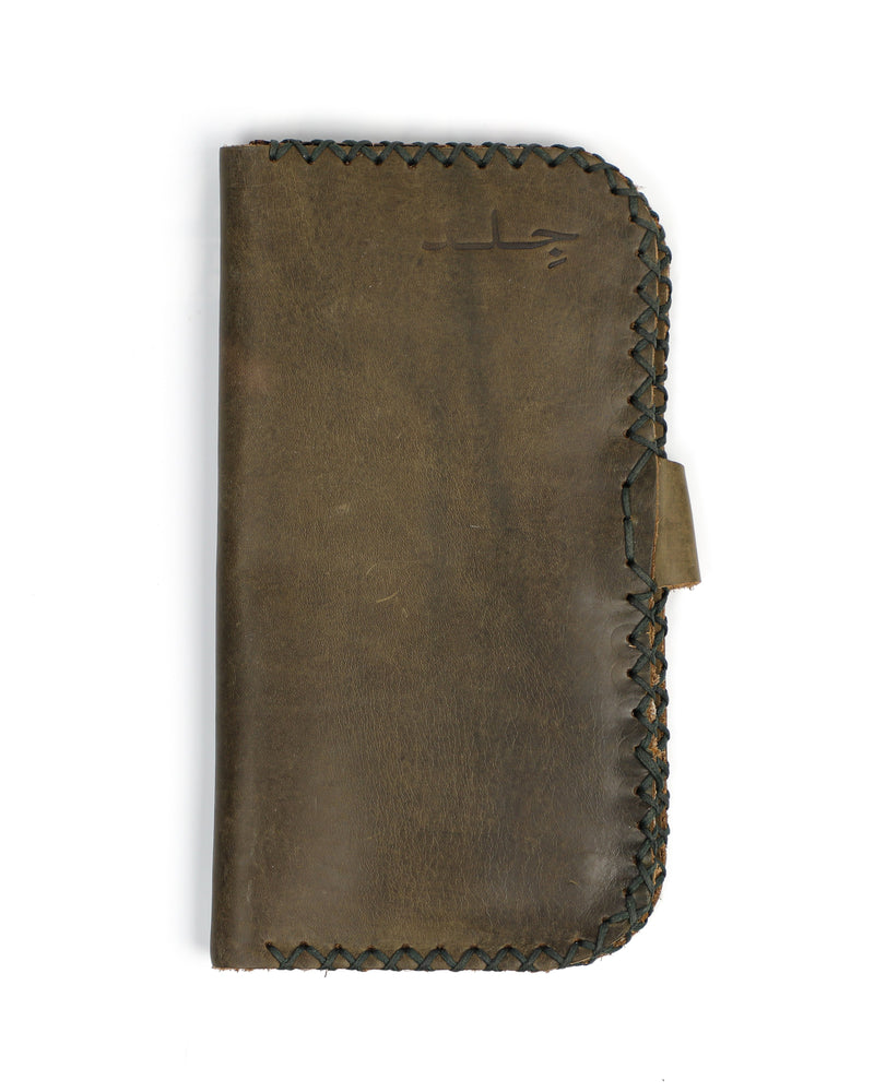 Long Bifold Wallet - Olive